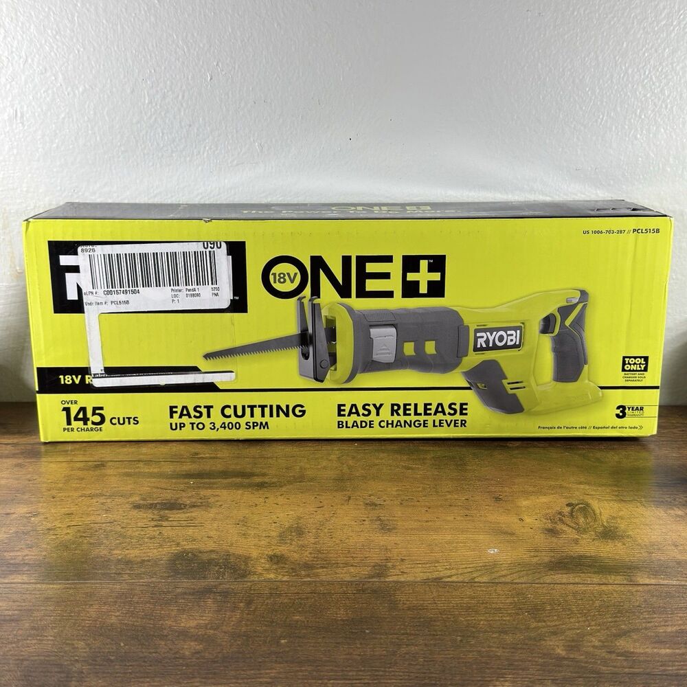 Ryobi PCL515B 18v Cordless Reciprocating Saw (Tool Only)